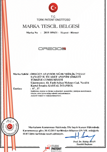 Marka Tescil Belgesi